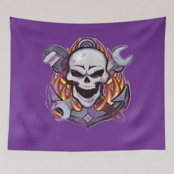 Item preview, Navy Snipe Flaming Skull  	 	 designed and sold by pjhvpttrm31.