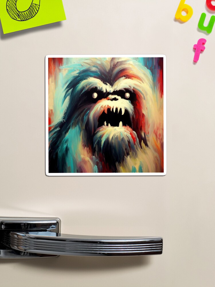 Lost in Thought Yeti Magnet for Sale by Zombiekev