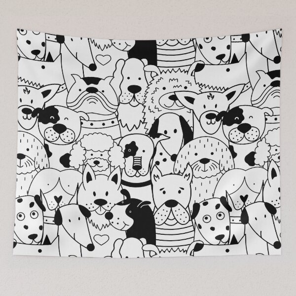 Item preview, Dog seamless Pattern designed and sold by printguys.