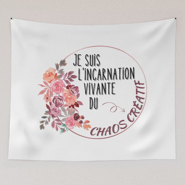 Aperçu de l'œuvre Je suis l'incarnation vivante du chaos créatif créée et vendue par bonnes-fetes.