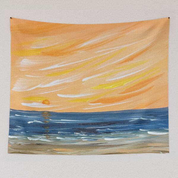 Item preview, Sun Setting Over The Sea designed and sold by Deb Bossert Artworks.