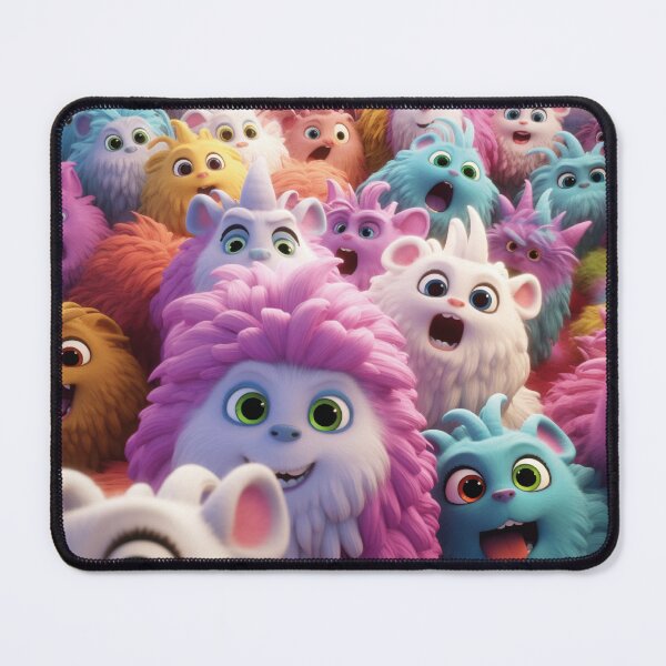 Item preview, Whimsical Creature Carnival: Playful Multicolored Furries Unite! designed and sold by calharborne.