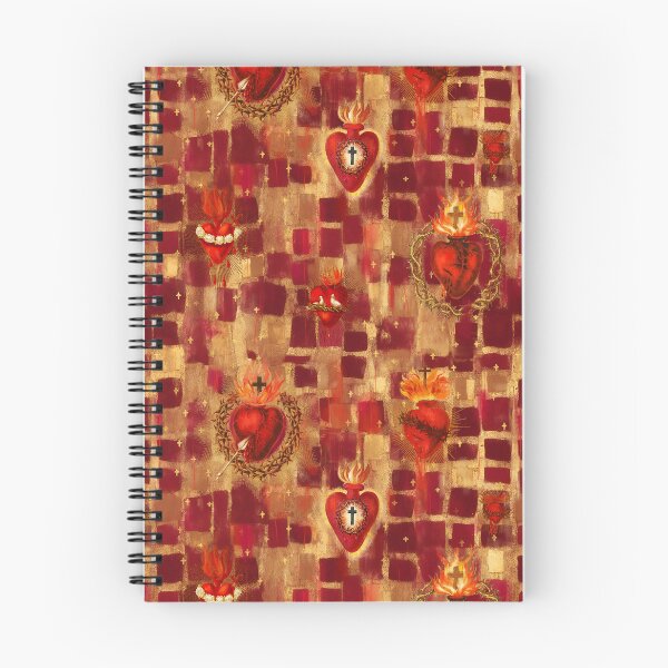 Item preview,  Abstract Catholic Sacred Hearts Klimt pattern designed and sold by DarkstarDesign.