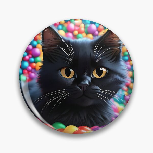 Artikelvorschau, Niedlicher schwarzer Kätzchen-Cartoon in Gummibärchen entworfen und verkauft von Purrnickerty.