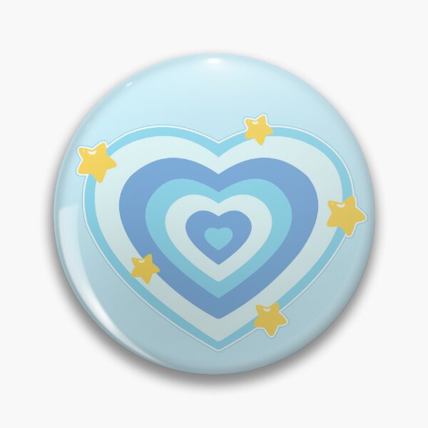 Item preview, Bubbles Heart Pin designed and sold by Berrie-Berries.