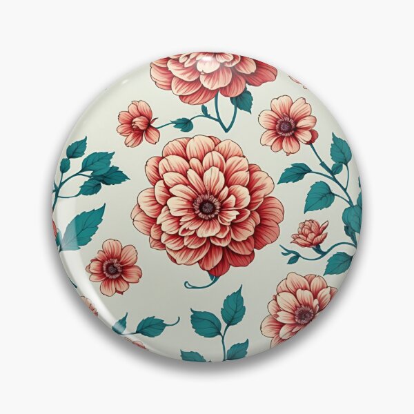 Item preview, lust not love red repeating flower pattern designed and sold by flashyflowers.