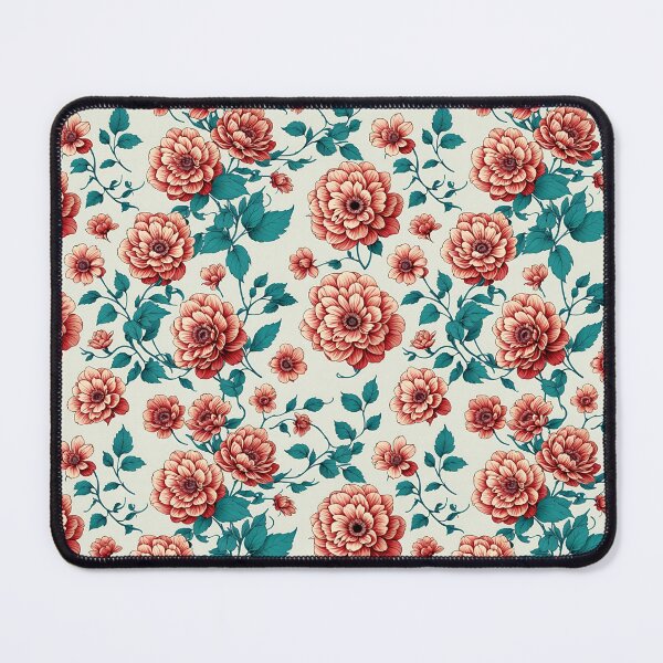 Item preview, lust not love red repeating flower pattern designed and sold by flashyflowers.