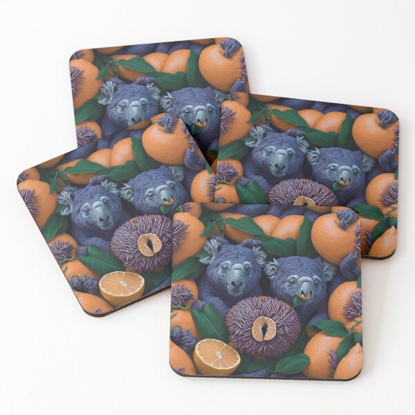 Item preview, Grapefruit Whispers: An Illusory Tapestry of Majestic Koalas designed and sold by AmazingLab.