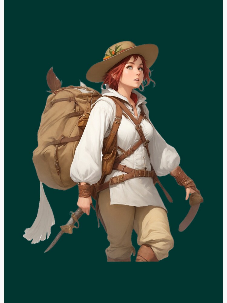 Amanda the adventurer Magnet for Sale by Fundigitalart