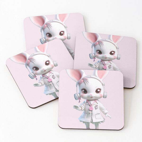 Item preview, rabbit doctor cute designed and sold by MagicStudioArt.