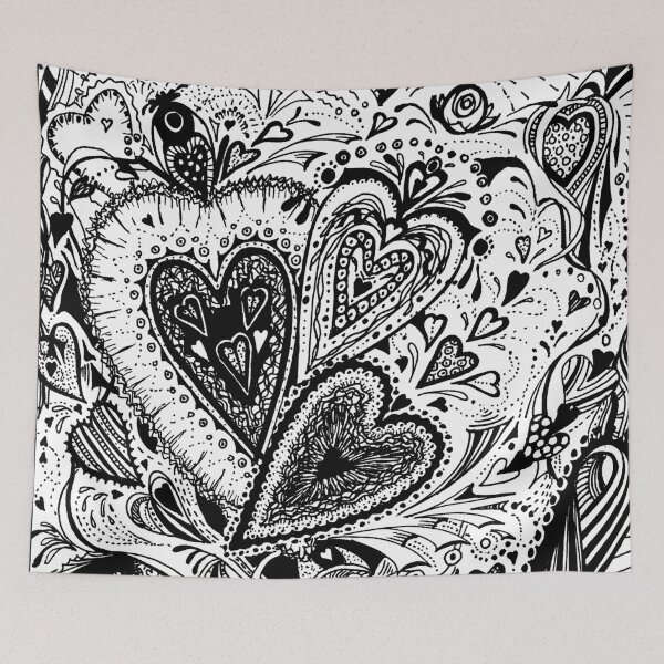 Item preview, Hearts Square 2 Aussie Tangle  designed and sold by Heatherian.