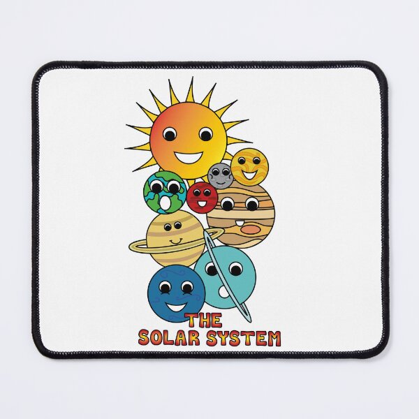 Item preview, Happy Planets (With Solar System title) designed and sold by ThingsByNin.
