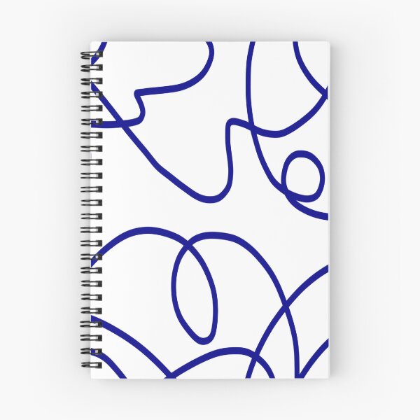 Item preview, Line Art: Deep Blue on White designed and sold by DanielleGensler.