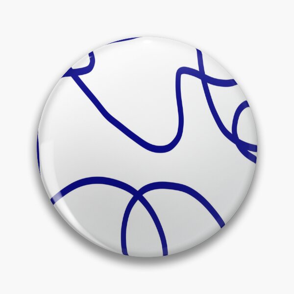 Item preview, Line Art: Deep Blue on White designed and sold by DanielleGensler.