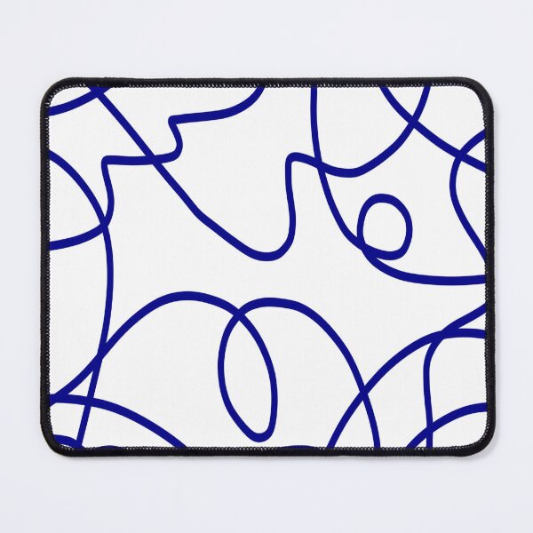 Item preview, Line Art: Deep Blue on White designed and sold by DanielleGensler.