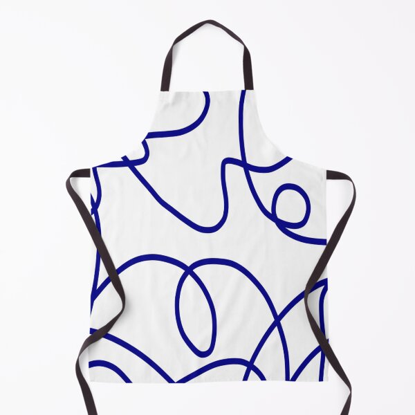 Item preview, Line Art: Deep Blue on White designed and sold by DanielleGensler.