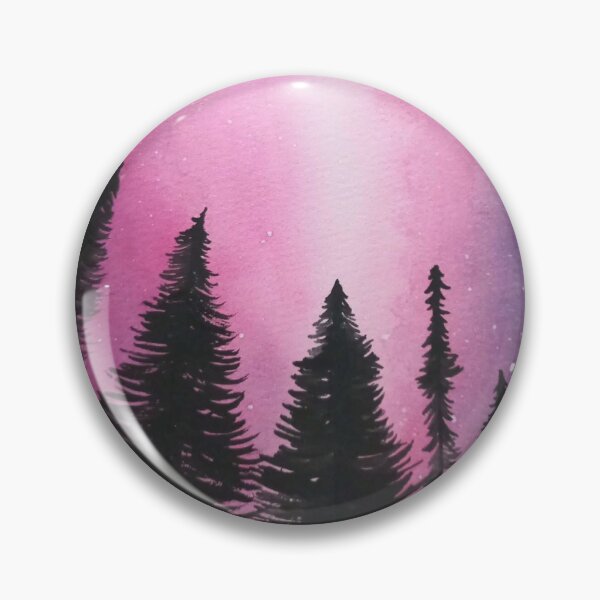 Item preview, Disegno a mano con matite, foresta di notte con  colori vivaci  designed and sold by MinaSenpai.
