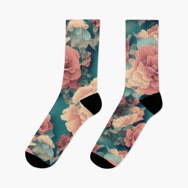 Item preview, pink peony repeating flower pattern designed and sold by flashyflowers.