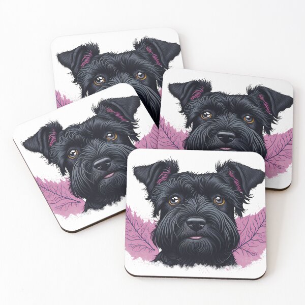Item preview, miniature black schnauzer design, dog designed and sold by SaldekMT.