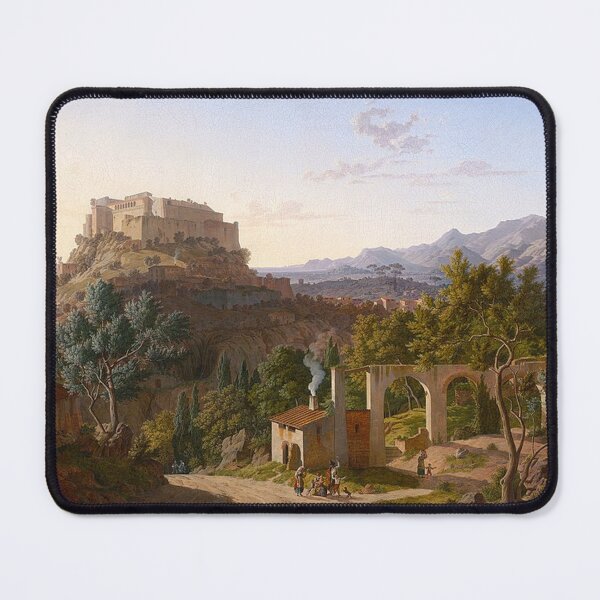 Item preview, Landscape with the Castle of Massa di Carrara designed and sold by tomorrowsart.