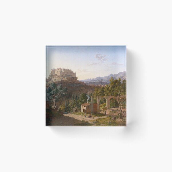 Item preview, Landscape with the Castle of Massa di Carrara designed and sold by tomorrowsart.