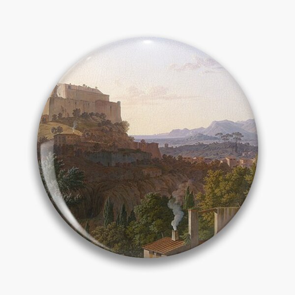 Item preview, Landscape with the Castle of Massa di Carrara designed and sold by tomorrowsart.