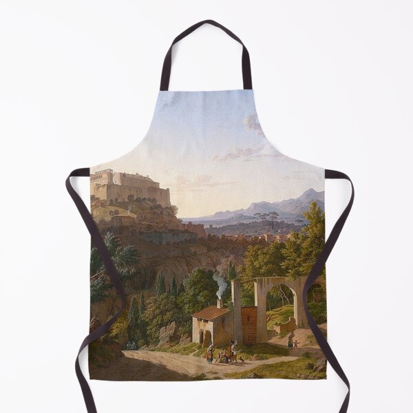 Item preview, Landscape with the Castle of Massa di Carrara designed and sold by tomorrowsart.