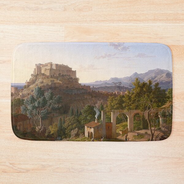 Item preview, Landscape with the Castle of Massa di Carrara designed and sold by tomorrowsart.