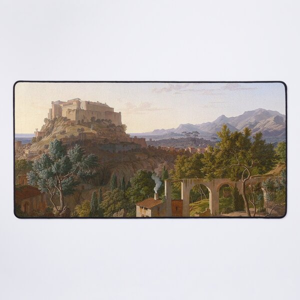 Item preview, Landscape with the Castle of Massa di Carrara designed and sold by tomorrowsart.