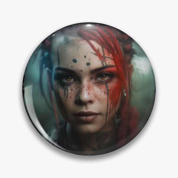 Item preview, Viking Shield Maiden, Barbarian Woman Portrait, Warrior. designed and sold by Xylos247.