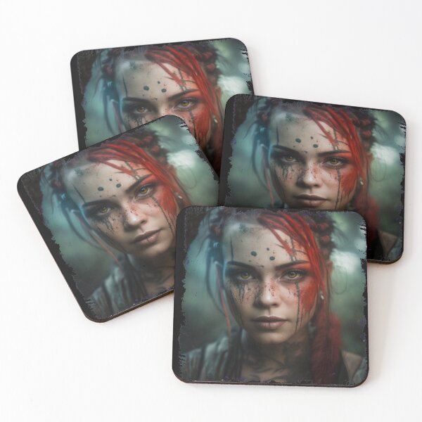 Item preview, Viking Shield Maiden, Barbarian Woman Portrait, Warrior. designed and sold by Xylos247.