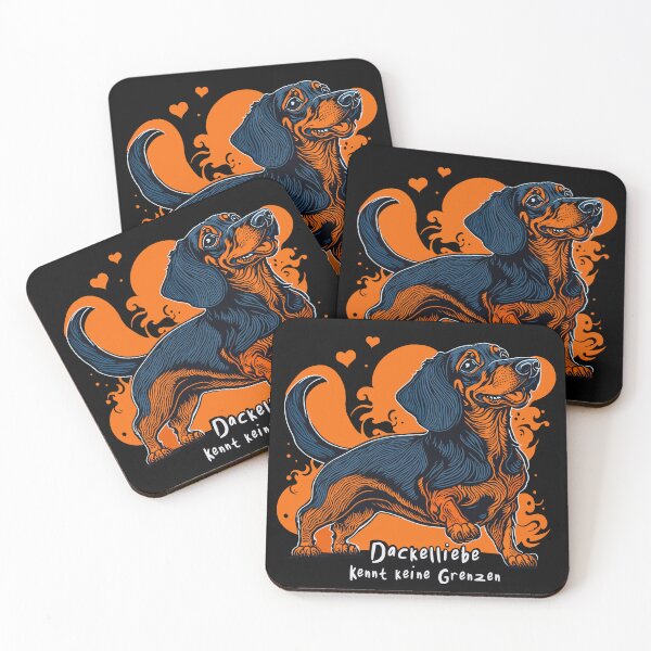 Item preview, Dachshund Love Knows No Bounds designed and sold by IcalsaidArt.