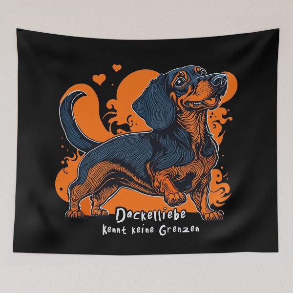 Item preview, Dachshund Love Knows No Bounds designed and sold by IcalsaidArt.