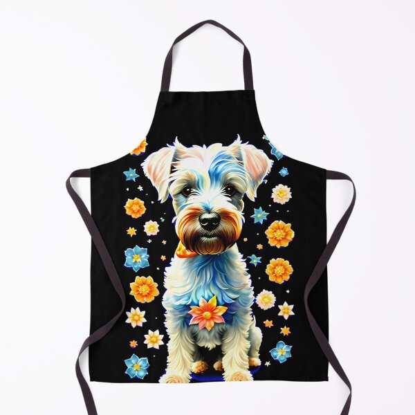 Item preview, Floral Delight - Adorable Kerry Blue Terrier Dog in a Vibrant Garden designed and sold by Mechanical-Artt.