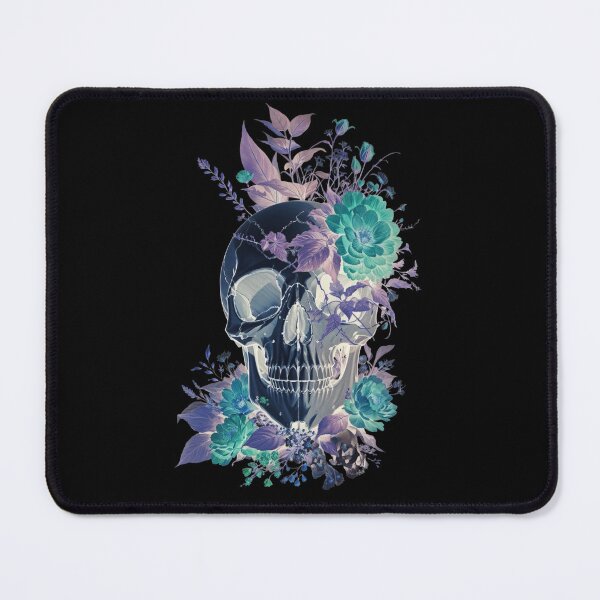 Item preview, X-ray botanical floral skull designed and sold by MagentaCalavera.