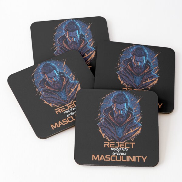 Item preview, Reject Modernity Embrace Masculinity Quote designed and sold by kn-clothing.