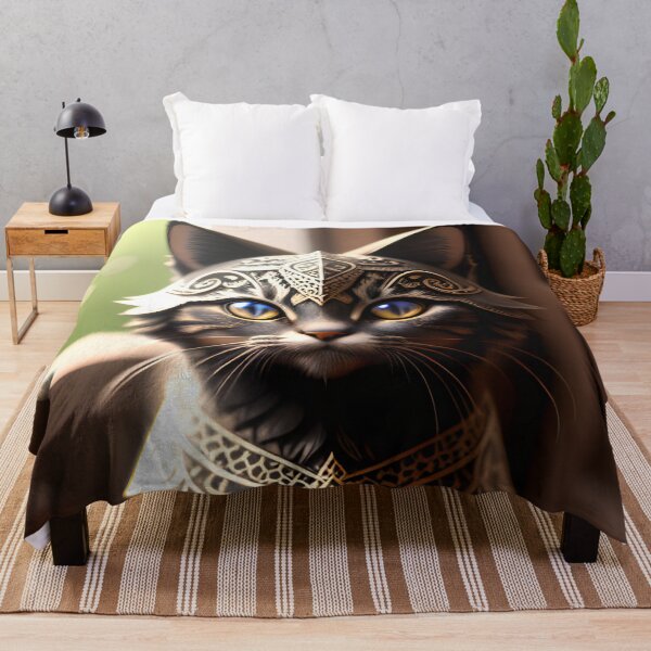 Item preview, cat with ornaments designed and sold by ArtByte-Studio.