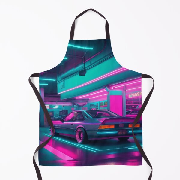 Item preview, Neon city, car garage designed and sold by mikaws.