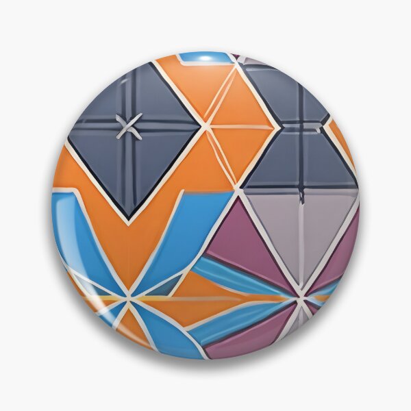 Item preview, Geometric Mosaic 2 - colorful triangle geometric pattern designed and sold by Vik-Ink.