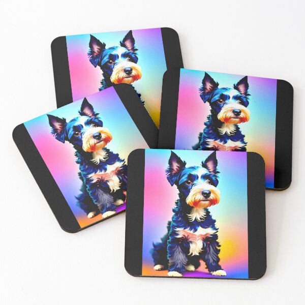 Item preview, Petal Pup - Cute Kerry Blue Terrier Surrounded by Colorful Florals designed and sold by Mechanical-Artt.