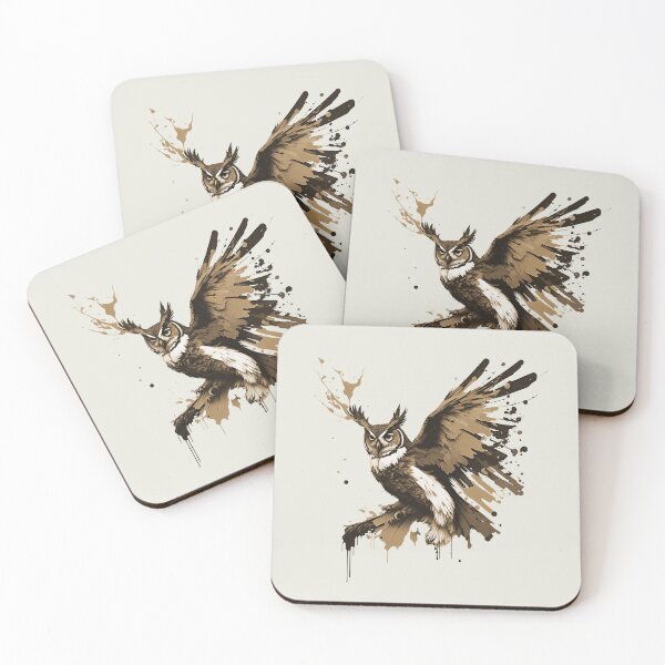 Item preview, Sepia Great Horned Owl — Animals designed and sold by BacalhanzZz.