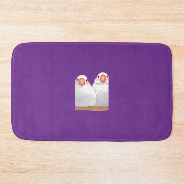 Item preview, Two white java sparrows in love 	 	 designed and sold by pjhvpttrm31.