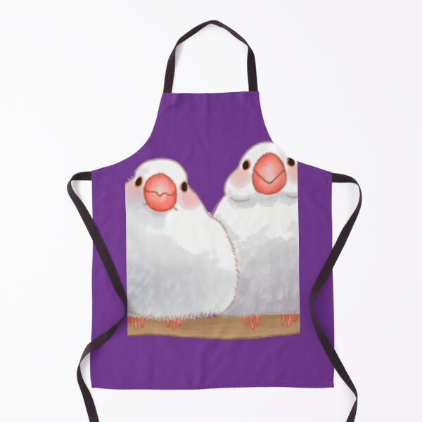 Item preview, Two white java sparrows in love designed and sold by pjhvpttrm31.