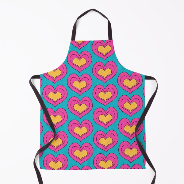 Item preview, Heart Pattern Hot Pink Blue and Yellow designed and sold by tonymagnerart.