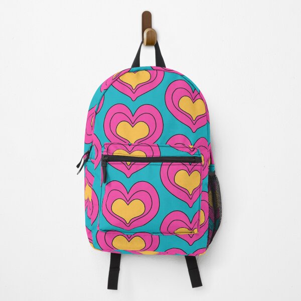 Item preview, Heart Pattern Hot Pink Blue and Yellow designed and sold by tonymagnerart.