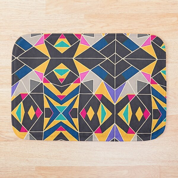 Aperçu de l'œuvre Mosaïque géométrique 3 - motif géométrique triangle coloré créée et vendue par Vik-Ink.