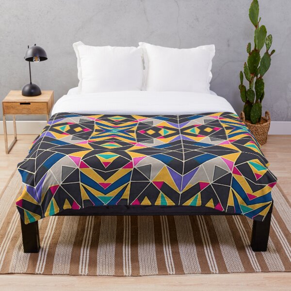 Item preview, Geometric Mosaic 3 - colorful triangle geometric pattern designed and sold by Vik-Ink.