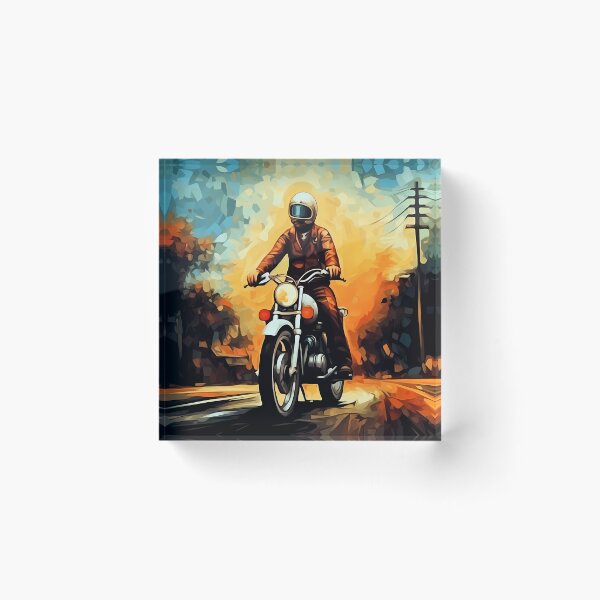 Item preview, Motorbike Rider Abstract Art Series designed and sold by MTJ-Mushrooms.