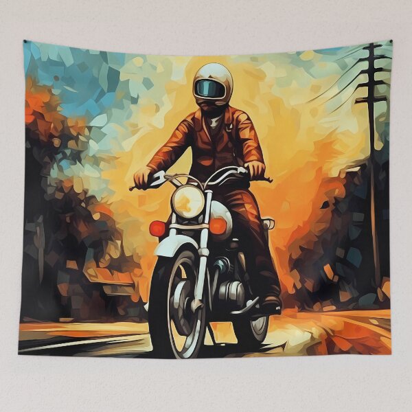 Item preview, Motorbike Rider Abstract Art Series designed and sold by MTJ-Mushrooms.