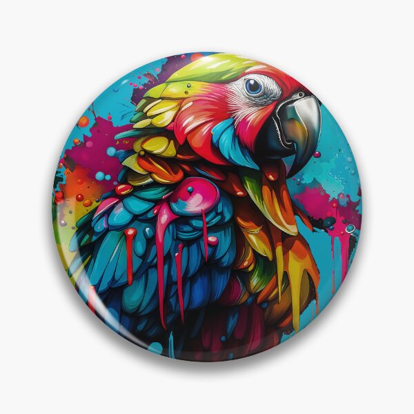 Item preview, Colorful parrot portrait designed and sold by gelibolu.